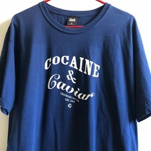 Men’s Crooks and Castles Large Navy Blue T-shirt.
